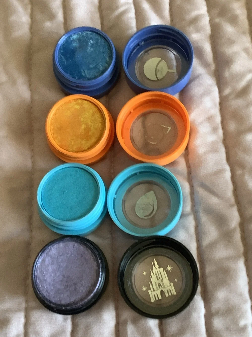 Colourpop Eyeshadow Singles — Blue, Purple, Teal, Orange